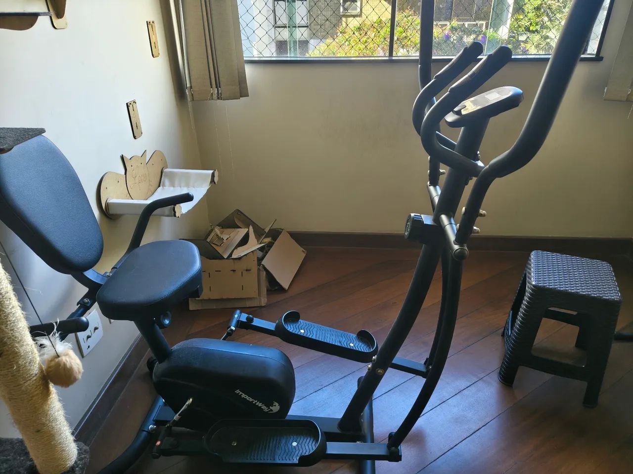 Bicicleta ergométrica com elíptico - 2 em 1 