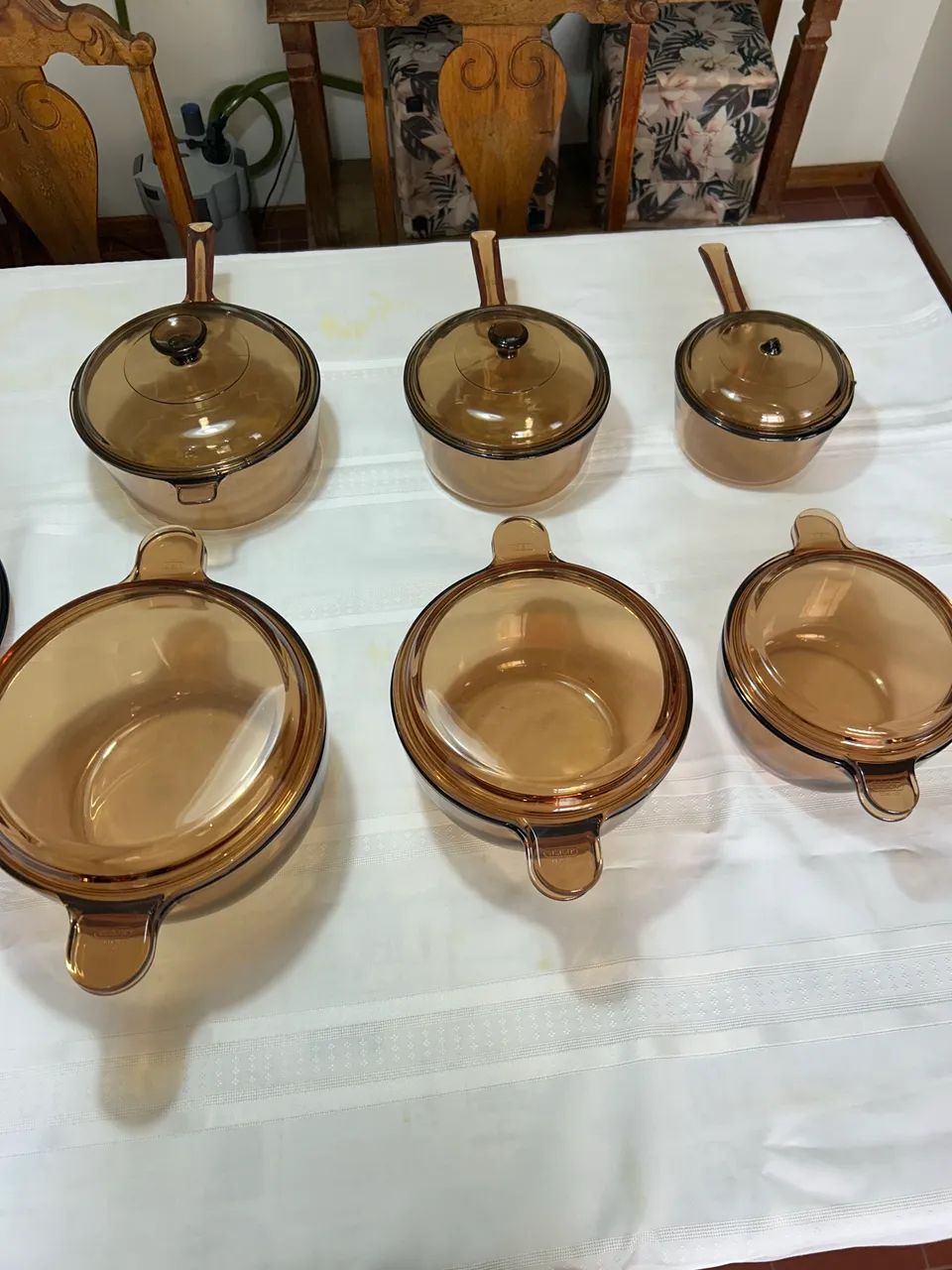 Conjunto Panelas De Vidro Âmbar VISION - Foto 2