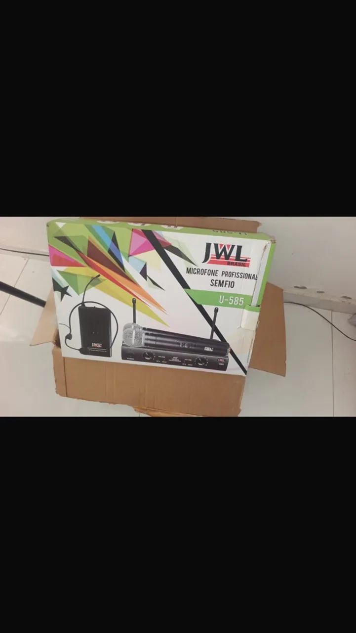 Microfone profissional sem fio 