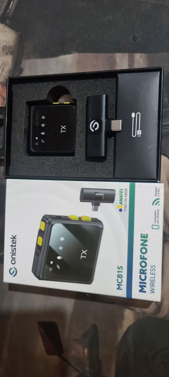 microfone de lapela semfio tipoC