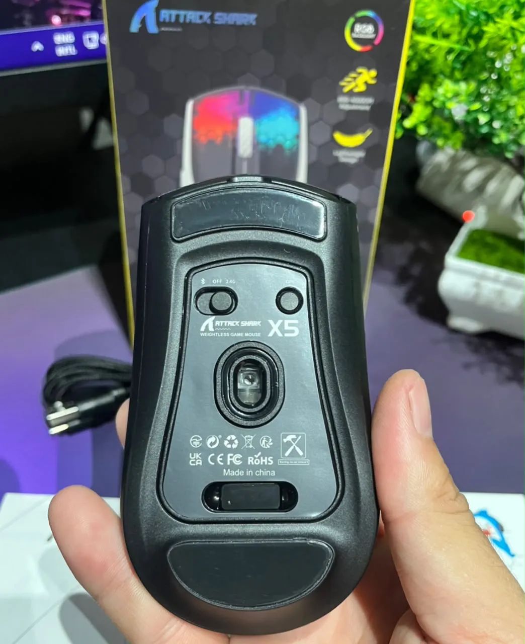 MOUSE GAMER ATTACK SHARK X5 - Foto 4