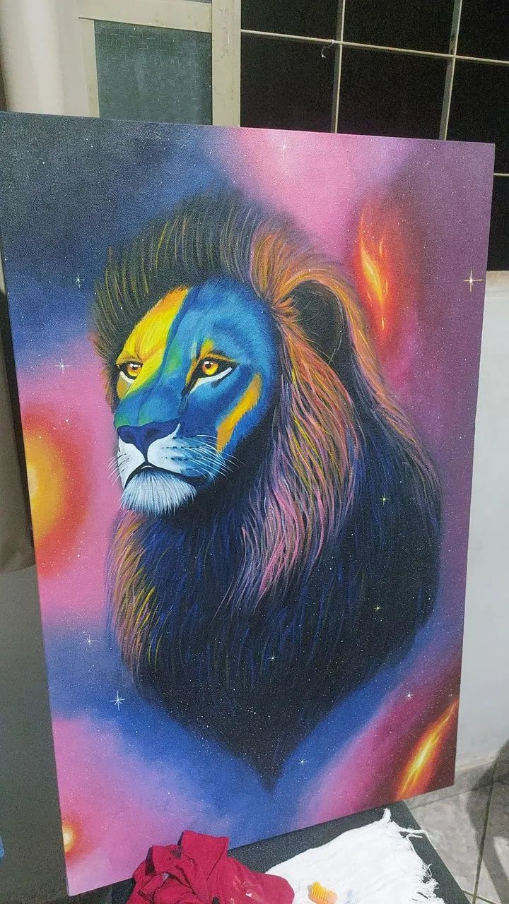 Quadro de Leão Galático  - Foto 2