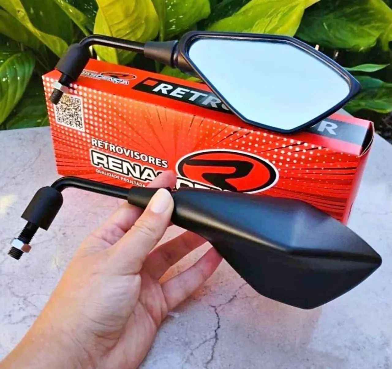 Retrovisor Kawasaki mini rosca Honda - Foto 2