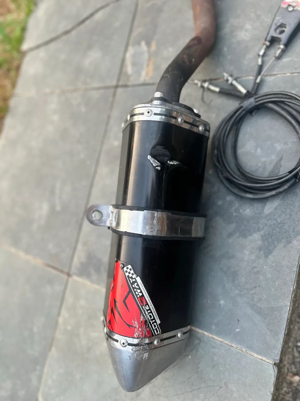 Escape Ponteira Coyote Trs 2 Way 2 em 1 Xre 300 Lander Broz - Foto 3
