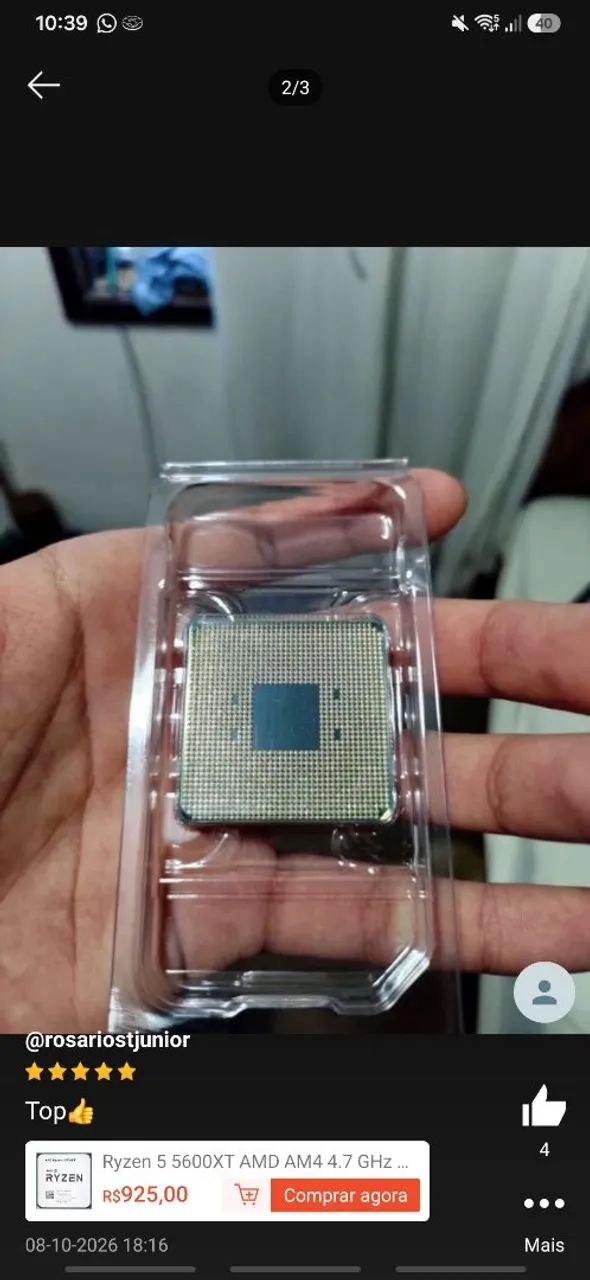 AMD Ryzen 5 5600xt na case  - Foto 2