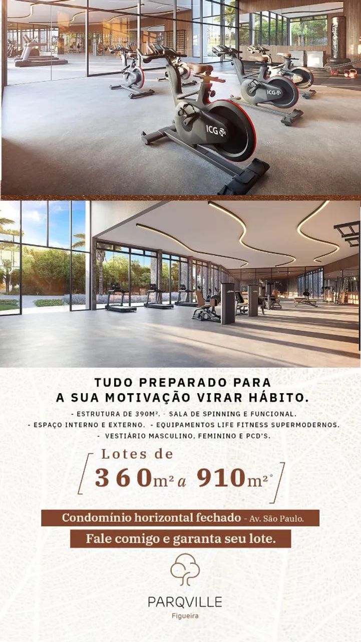 Terreno em Condomínio Fechado no PARQVILLE FIGUEIRA. A 10 minutos do Flamboyant Shopping! - Foto 6