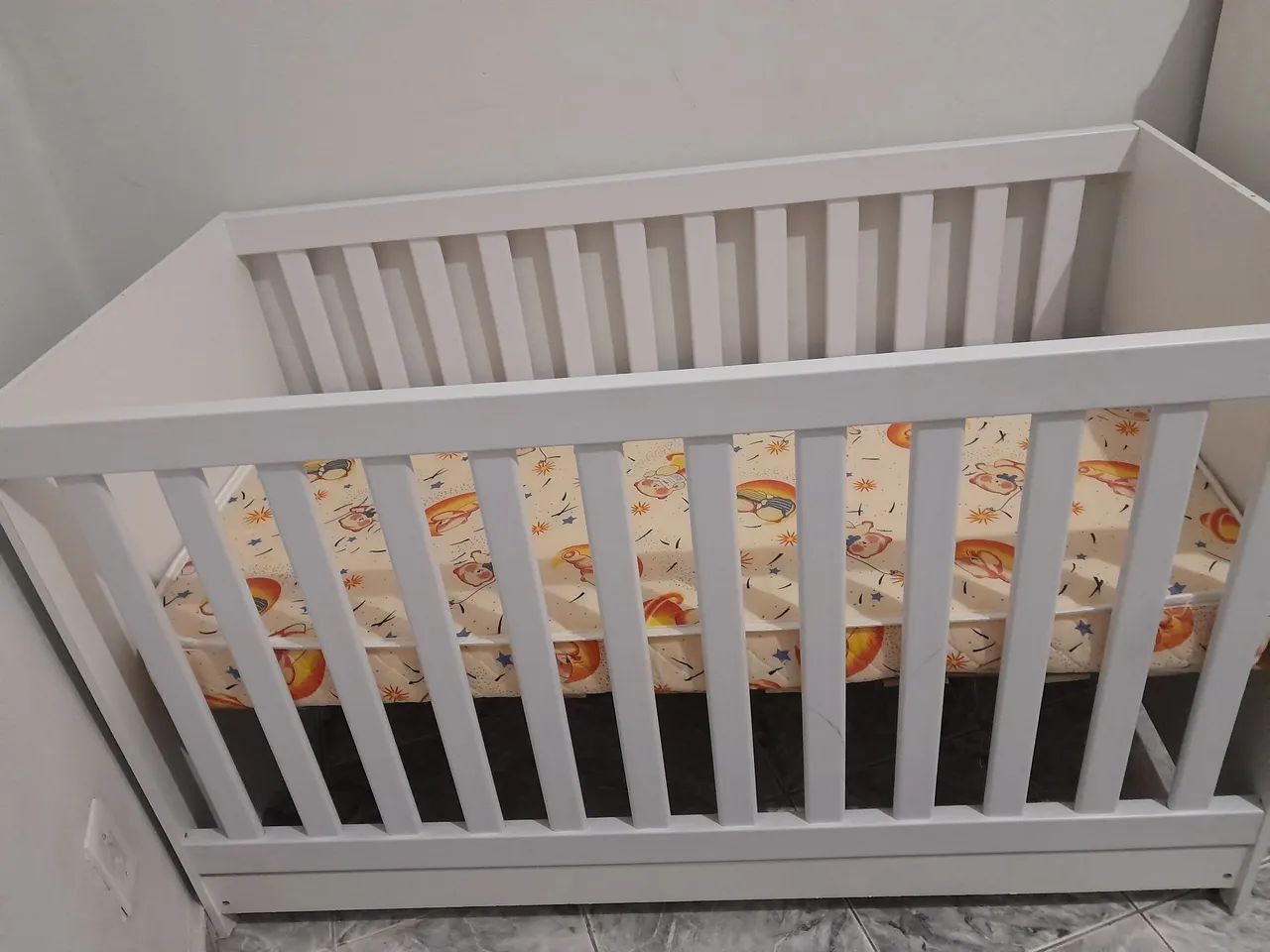 Berço 3 em 1 com colchão 