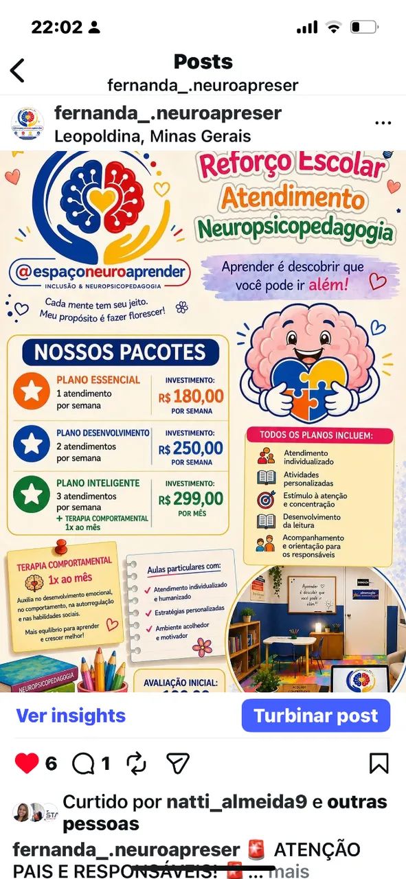 Educação / reforço escolar 