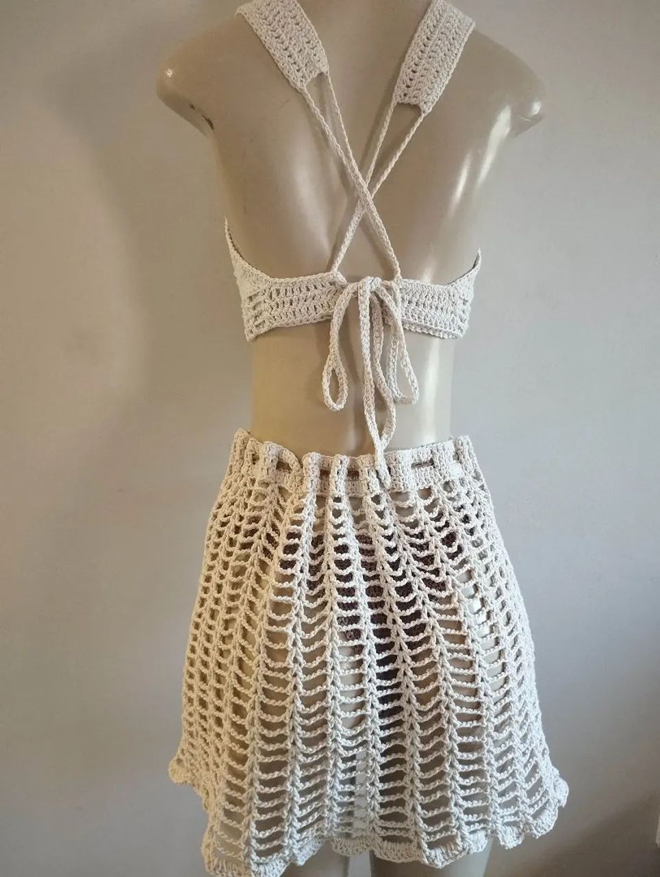 Conjunto de crochê artesanal 100%algodao - Foto 2