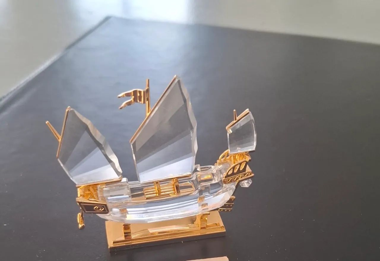 Barco chinês cristal Swarovski 