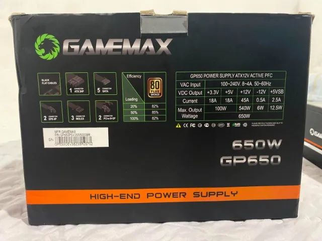 Fonte Gamer 650w 80 plus bronze - Foto 3