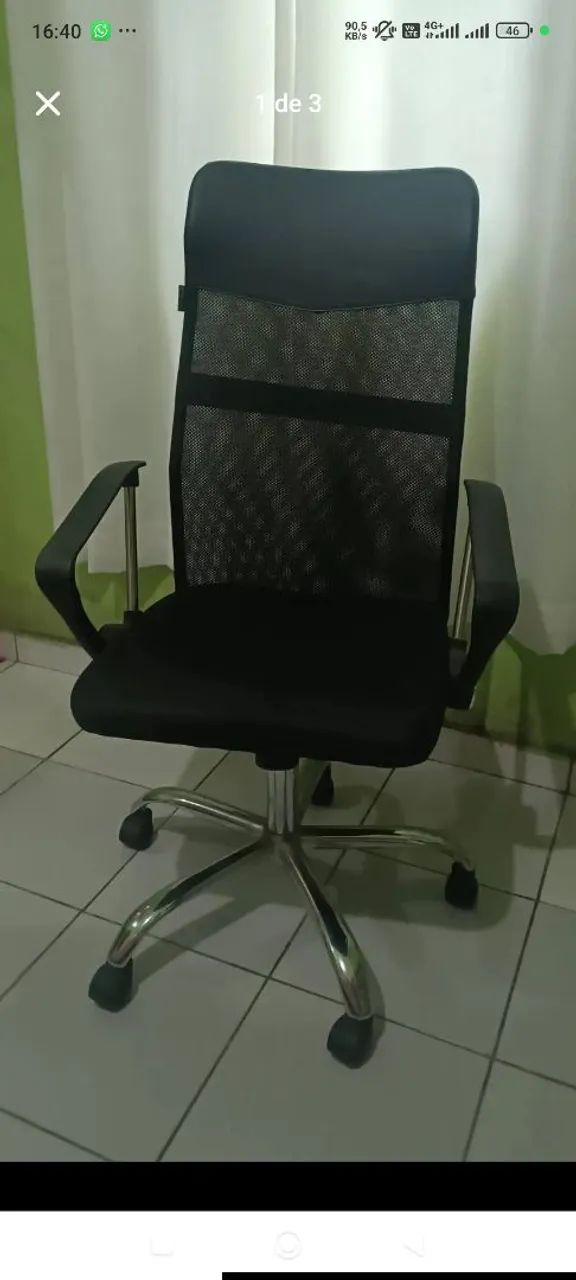 Vendo cadeira presidente e escrivaninha  - Foto 2