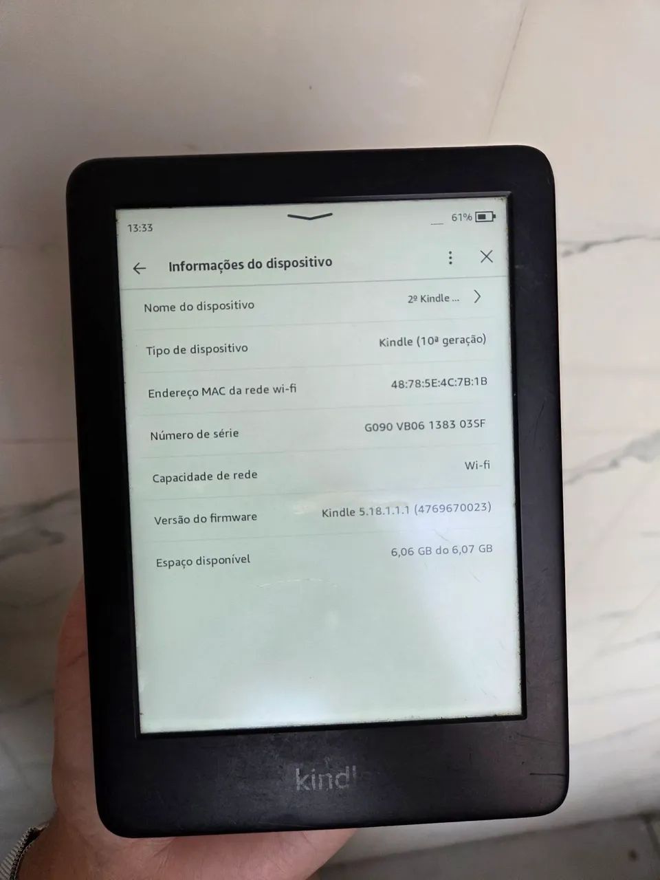 Kindle 10 ª Geração Wi-Fi - Foto 2