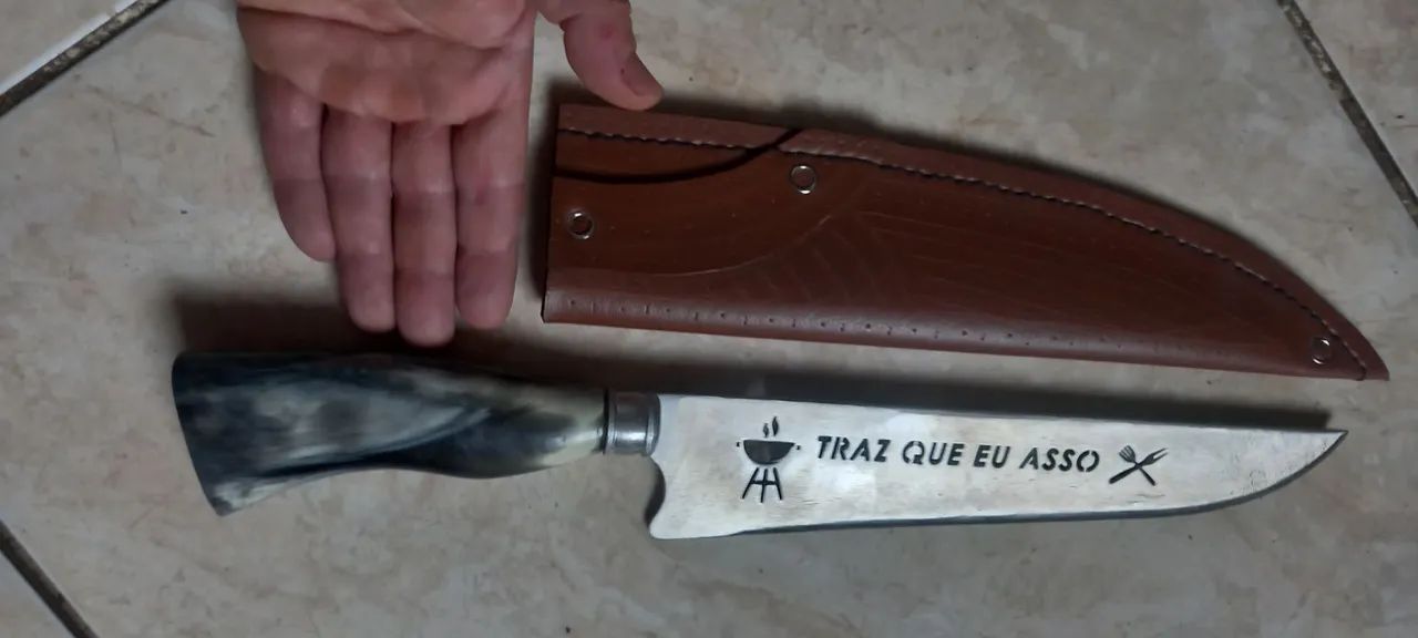 Faca Artesanal, picanheira 10 polegadas gaúcha 