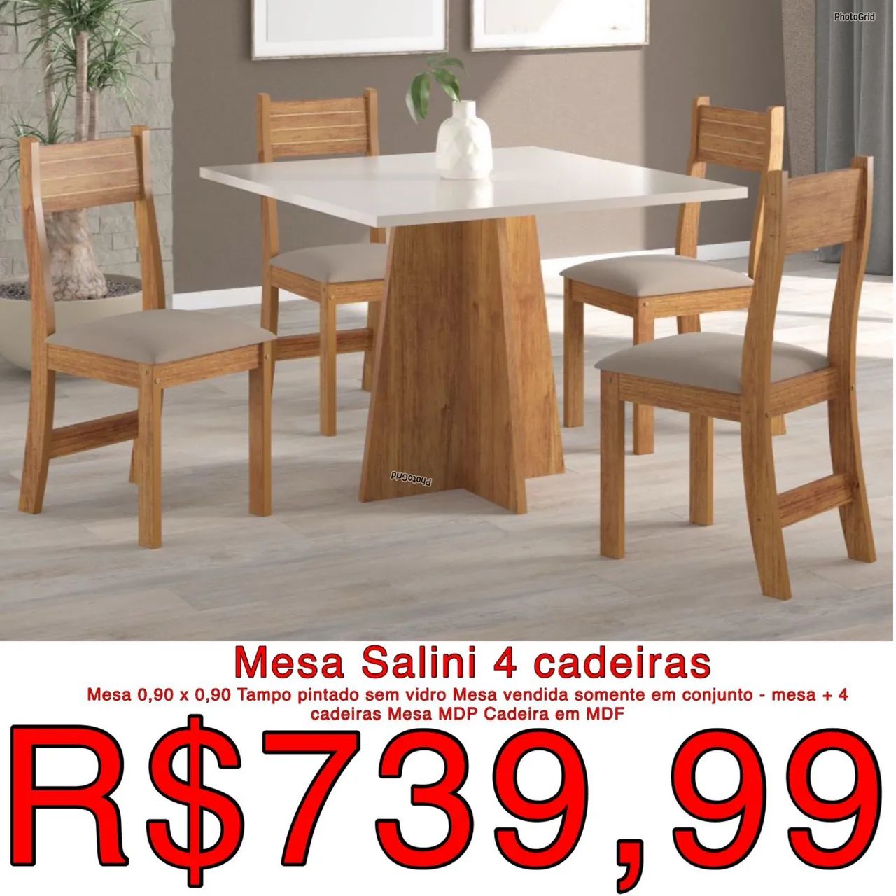 MESA + CADEIRAS PROMOÇÃO  - Foto 3