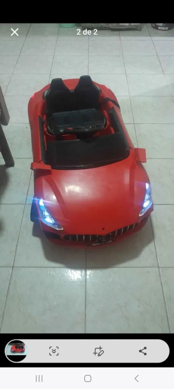 Vende-se carrinho elétrico funcionando perfeitamente Mercedes * - Foto 2