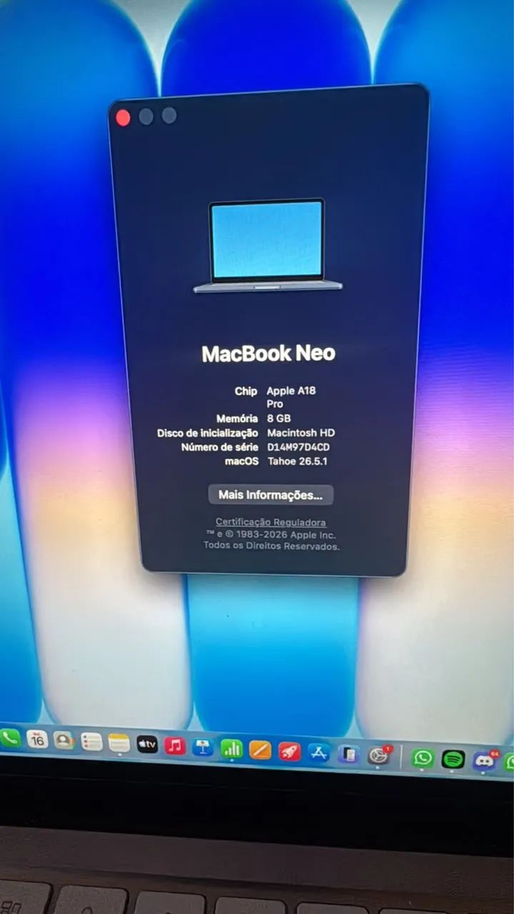 Macbook Neo 256gb Garantia Apple 2027 - Foto 4