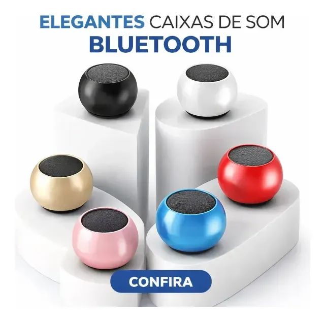 Mini Caixa De Som Bluetooth Elegante