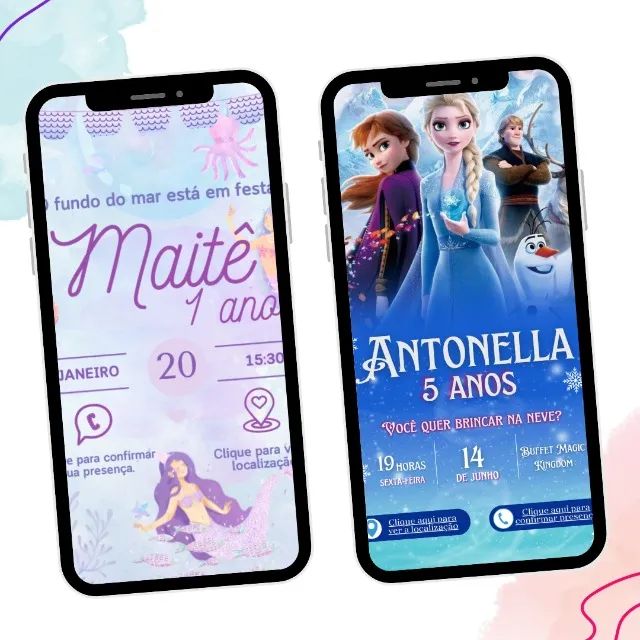 Convite Digital Personalizado Infantil - Qualquer Tema - Foto 2