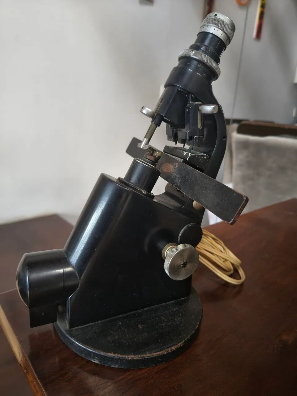 Microscópio antigo Zeiss Winkel original - Foto 4