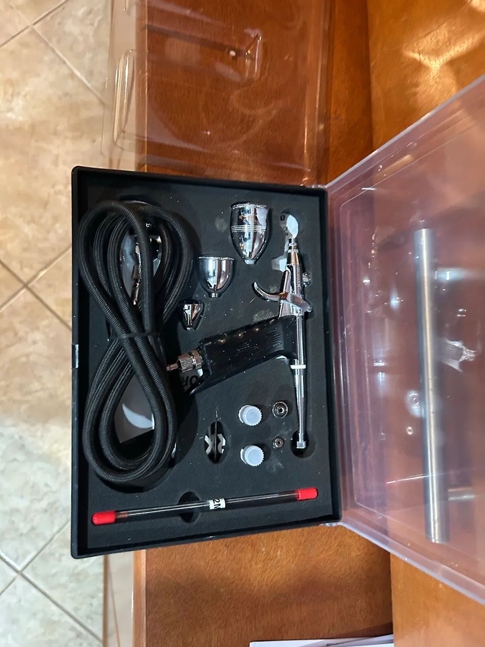 Kit de aerógrafo com gatilho e aerossol - Foto 4