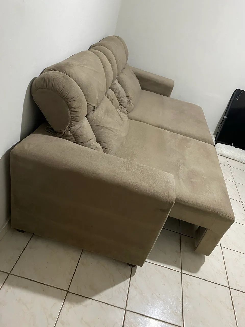 Sofá retrátil e reclinável 2,30 mt limpo em ótimo estado  - Foto 3