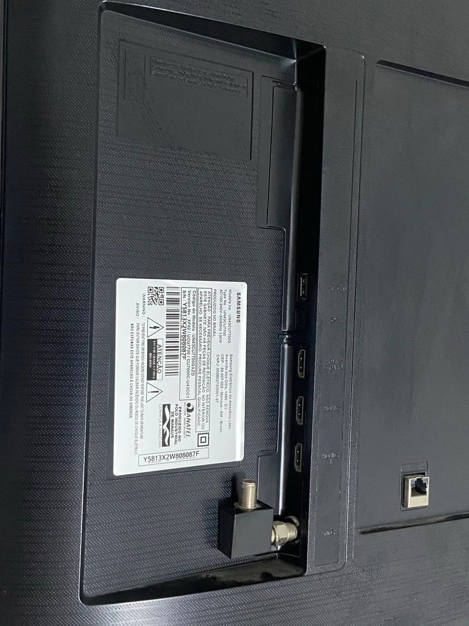 Smart TV Samsung 43? 4K UHD CU7700 - Impecável - Foto 2
