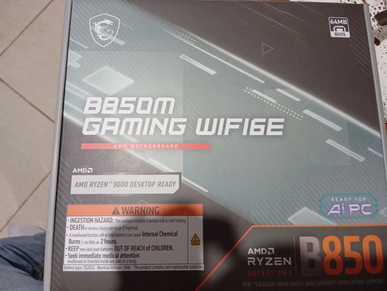 Placa mãe b850m gaming wifi6e - Foto 2