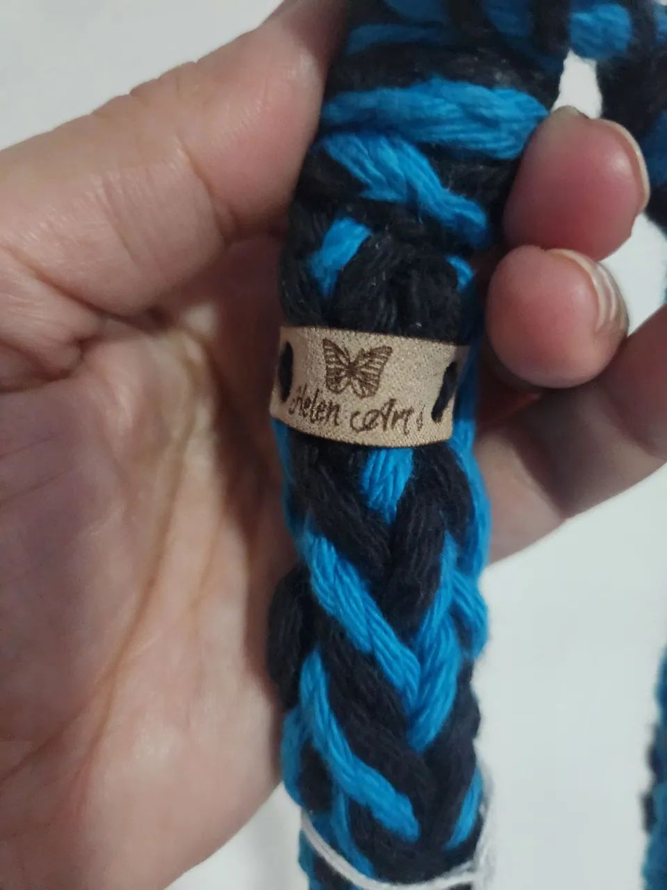 Colar bicolor artesanal em macramê  - Foto 5