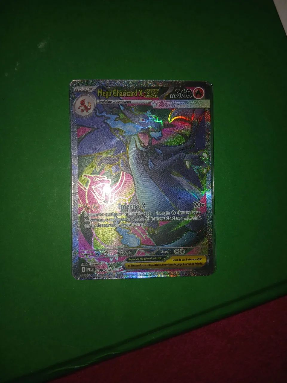 Carta pokemon charizard EX x