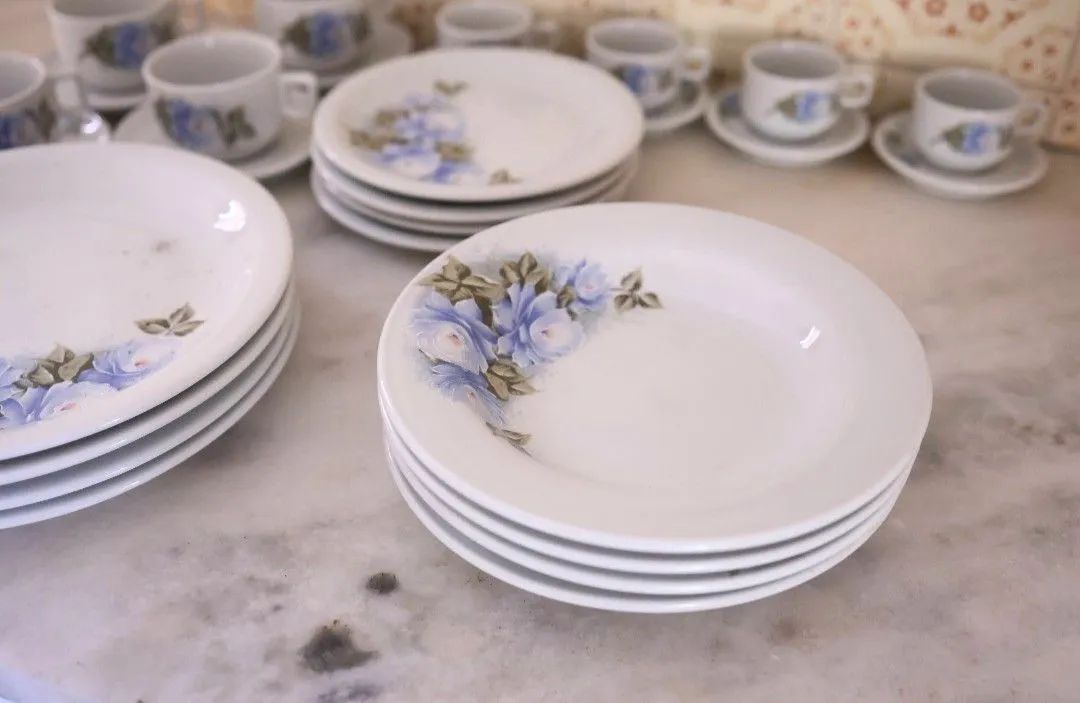 Conjunto de jantar anos 60 completo 4 pessoas 20 peças cozinha vintage colecionador lindo