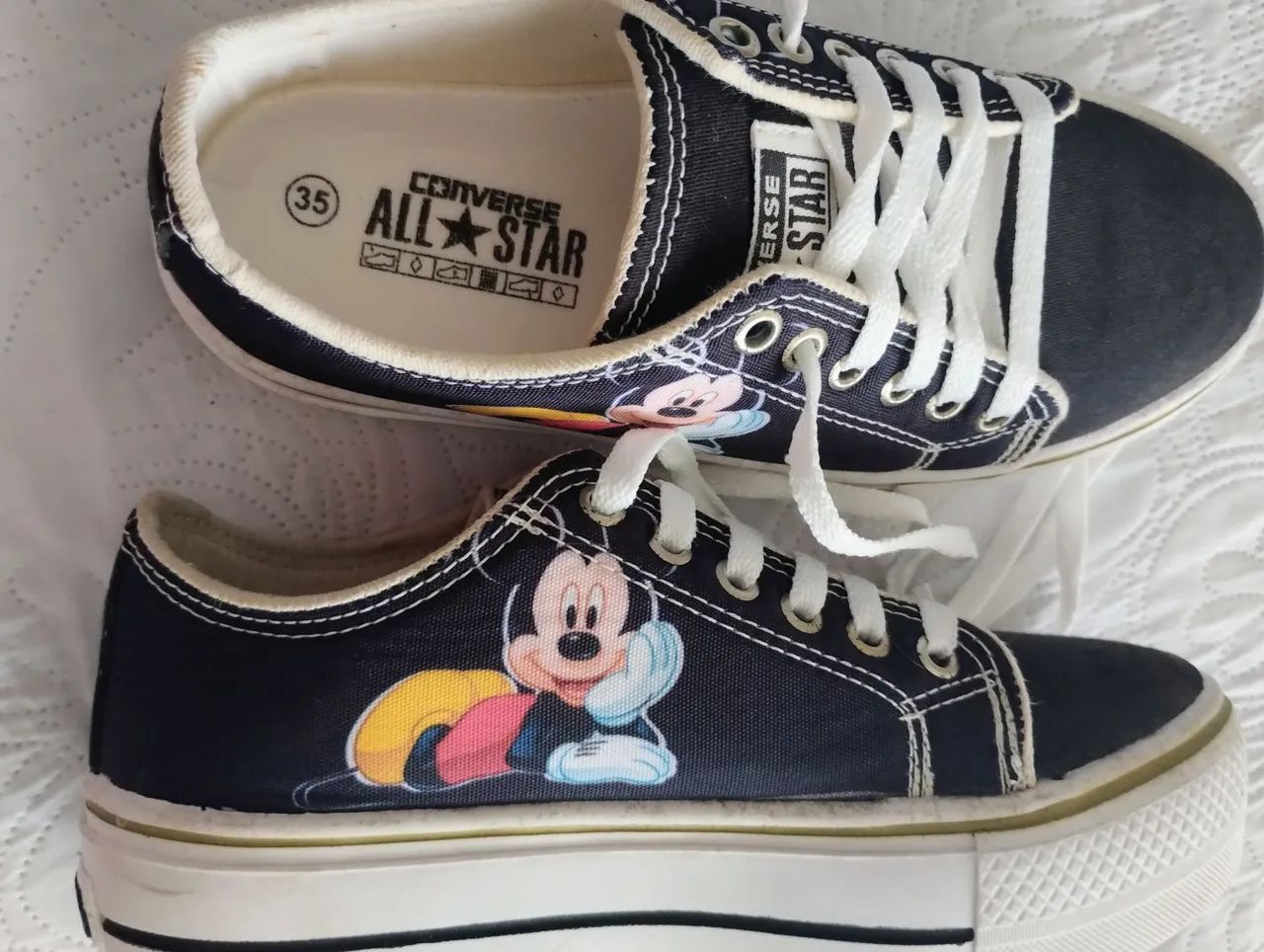 Tênis plataforma - Mickey - Tam 35 - Foto 2