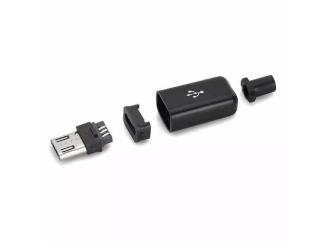 COD-CP34 KIT 3 Unidades Conector Plug Micro Usb V8 Macho De 5 Pinos Arduino Aut