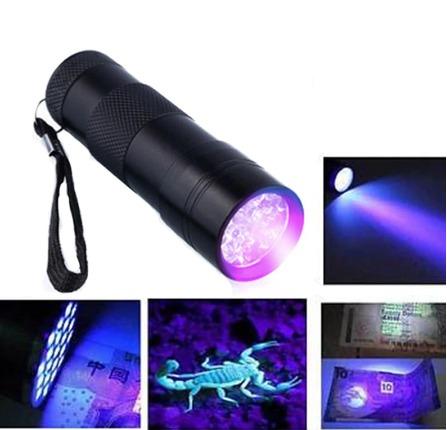 Lanterna de Luz UV - Identifique cédulas falsas - documento falsos e etc