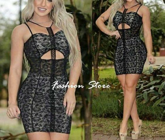 Vários modelos de vestidos de festa em renda tam único com bojo