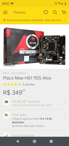 Kit placa mãe memória e processador
