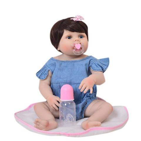 Bebê Reborn Boneca Realista Corpo De Silicone 57 Cm Menina Frete Grátis - Foto 2