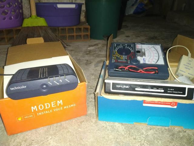 Vendo modem dsl e um multimetro analógico - Foto 2