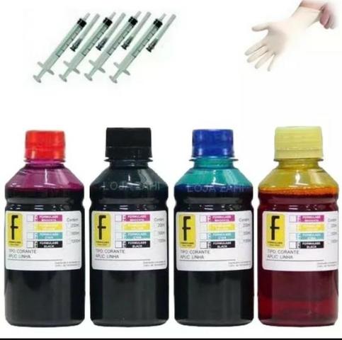 Kit recarga tintas cartuchos impressora hp - super oferta