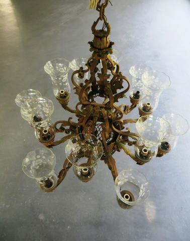 Lustre em bronze grande - Foto 2