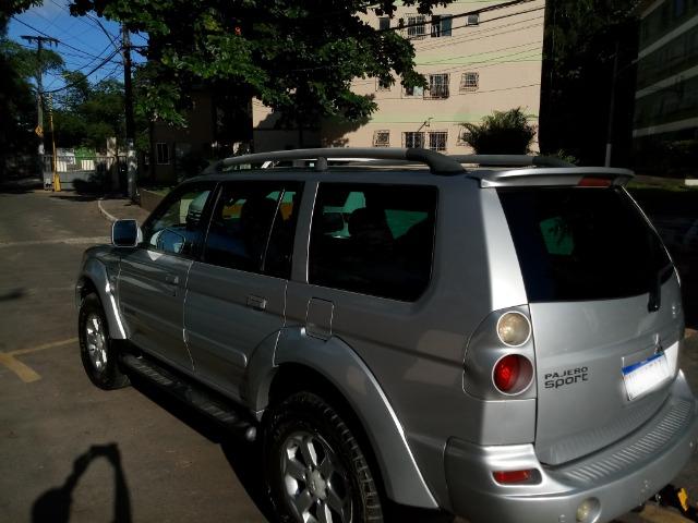 Pajero Sport HPE 3.5 V6, flex, 4x4 auto, prata, com GNV - Foto 4