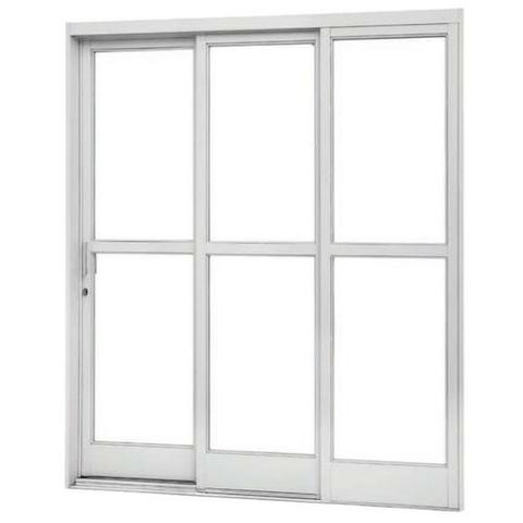 Porta balcão 3 planos alumínio branco. - Foto 2