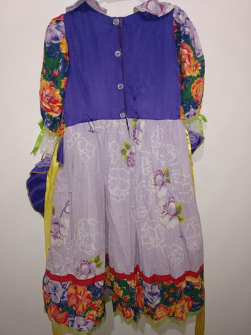 Vestido de Festa Junina Roxo - Foto 2