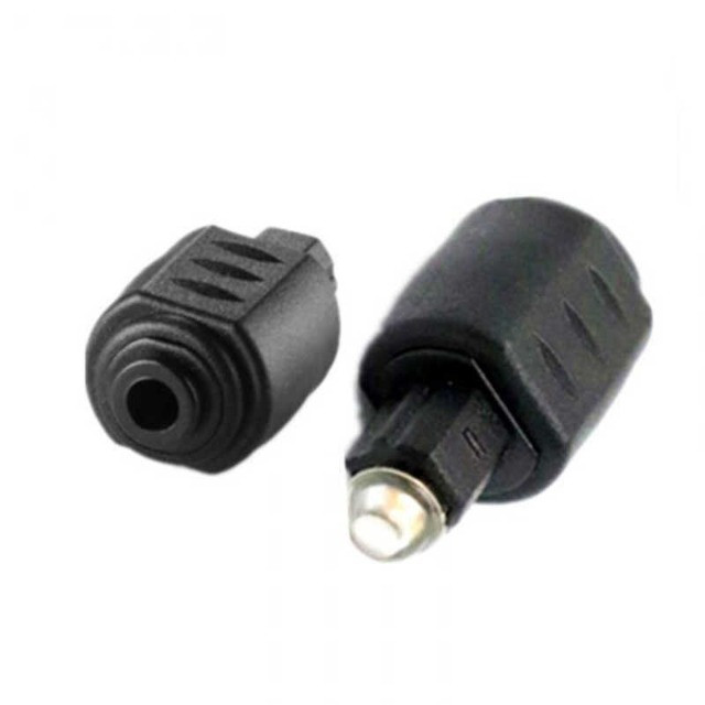 Mini conector hembra óptico de 0.138 in a adaptador de audio macho Toslink  digital