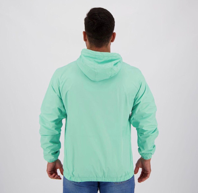Jaqueta Corta-Vento MLB New York Yankees New Era Basic Sazonal Quad Masculina - Verde - Foto 3