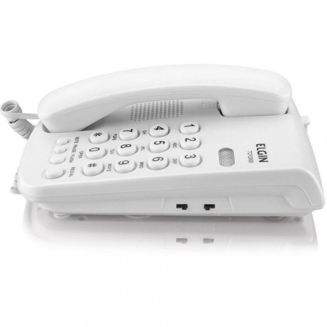Telefone Fixo de Mesa Parede Com Fio TCF 2000 Chave De Bloqueio Indicação Luminosa - 391 - Foto 2