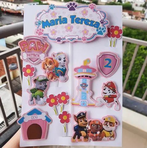 Topo de Bolo Personalizado Infantil