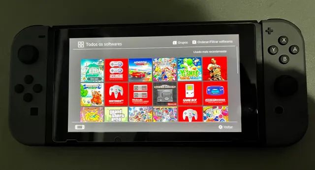 Nintendo Switch desbloqueado com SD card 256GB e Pro Controle original -  Videogames - Residencial Della Penna Extensão, Goiânia 1240795213