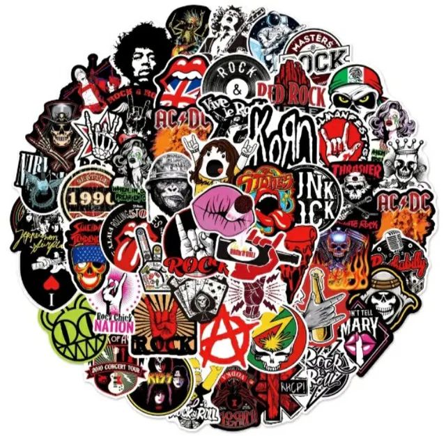 KIT 7 ADESIVOS ROCK POR 10 REAIS  - Foto 2