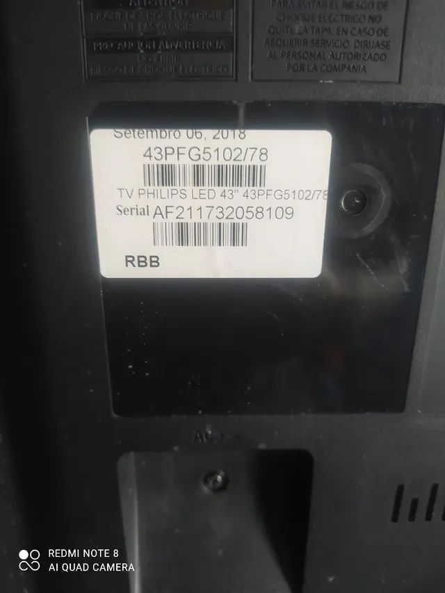 Tv Philips 43 polegadas com defeito  - Foto 3
